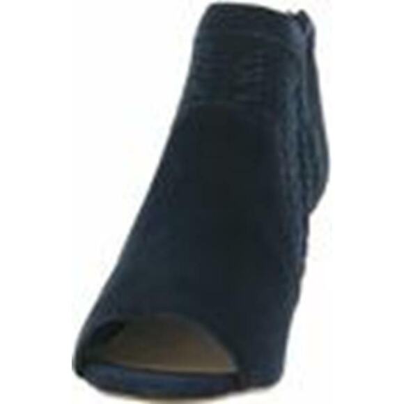 Vince Camuto Ebelin Suede Cone-Heel Shootie Dark Navy US 8M MSRP $109 - Picture 4 of 4